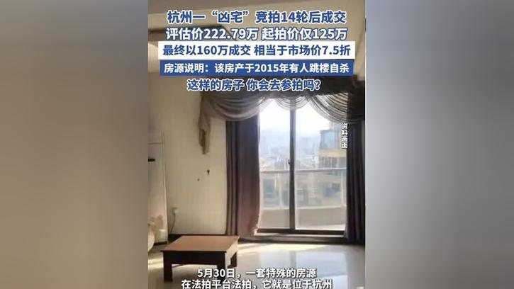 2025年澳门9点35分07和凶宅竞拍14轮后成交与杭州一凶宅竞拍14轮后成交